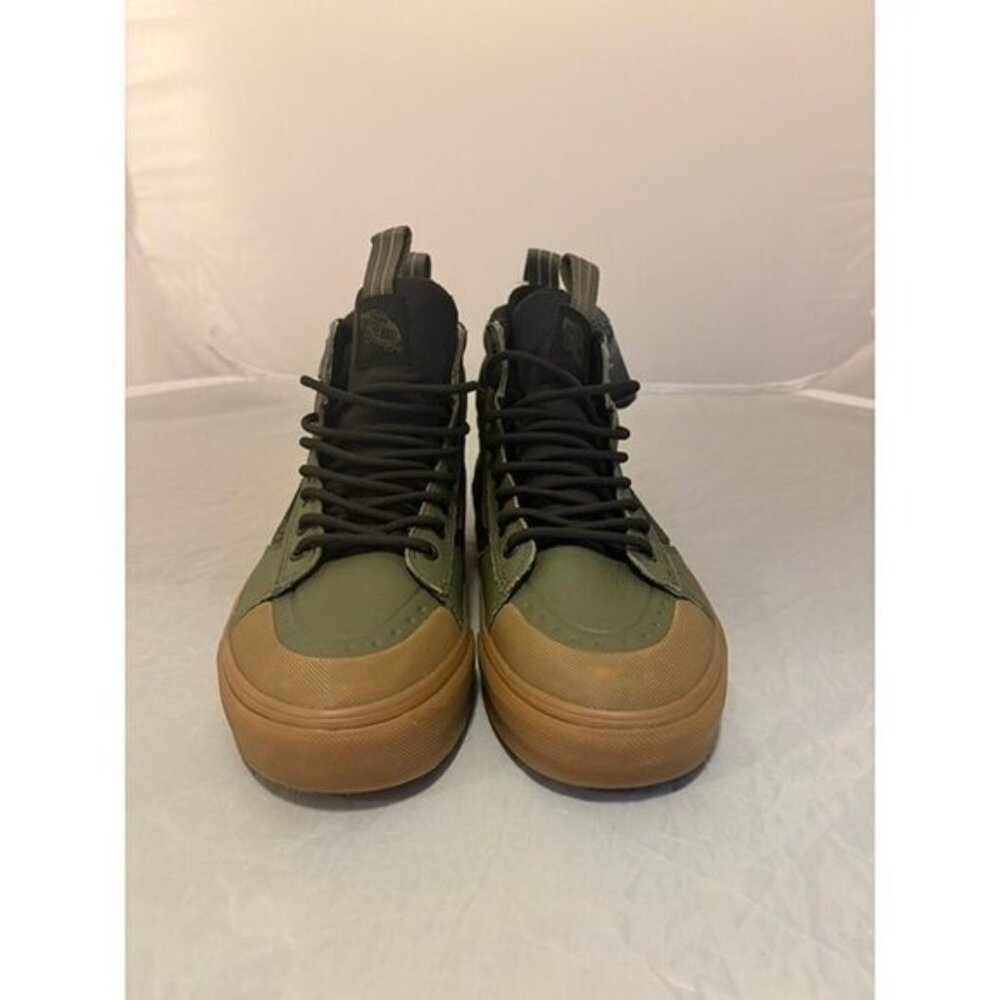 Vans off the wall green brown SK8-Hi boots MTE cold weather women’s sz 9 507698 - Picture 2 of 7